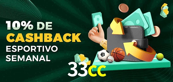 10% de bônus de cashback na 33cc